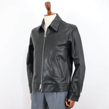 画像をギャラリービューアに読み込む, CINQUANTA(チンクワンタ)REGULAR COLLAR ZIP BLOUSON レギュラーカラージップブルゾン シルバージップ【ブラック】国内正規品