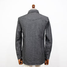画像をギャラリービューアに読み込む, YCHAI(イカイ)コットンリネン ウエスタンシャツ デニム【ブラックウォッシュ】国内正規品
