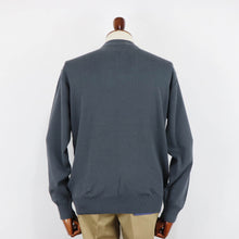 画像をギャラリービューアに読み込む, Vandori(ヴァンドリ)コットン100% ガゼット クルーネックロングスリーブ ニット【ミディアムグレー】国内正規品