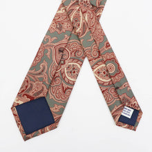 画像をギャラリービューアに読み込む, ROBERT FRASER(ロバートフレイザー)ハンドメイド ペイズリー柄 ネクタイ【グレー】国内正規品