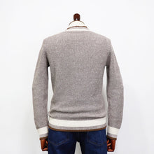 画像をギャラリービューアに読み込む, GRAN SASSO(グランサッソ)コットンリネン チルデンニット【ベージュ】国内正規品