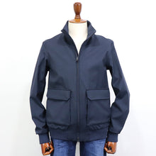 画像をギャラリービューアに読み込む, HERNO(ヘルノ)Loro Piana STORM SYSTEM FABRIC スタンドカラーブルゾン【ネイビー】国内正規品