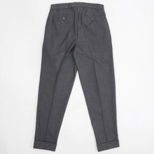 画像をギャラリービューアに読み込む, BORELIO(ボレリオ)ワンプリーツ テーパード パンツ スラックス【チャコールグレー】国内正規品