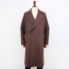 画像をギャラリービューアに読み込む, hevo(イーヴォ)BRINDISI ブリンディジ ダブルブレスト ベルテッド ウール コート【ブラウン】国内正規品