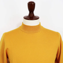 画像をギャラリービューアに読み込む, GRAN SASSO(グランサッソ)12ゲージ ウールモックネックニット ロングスリーブ 長袖【マスタード】国内正規品