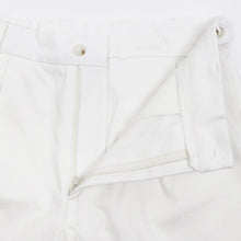 画像をギャラリービューアに読み込む, dotBravo(ドットブラーボ)Inghilterra Militare イギリス軍 プリーツ入り コットン ショート パンツ【ホワイト】国内正規品