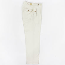 画像をギャラリービューアに読み込む, Tangent(タンジェント)CHARLES シャルル TAN04° ハードツイストツイル コットンパンツ【ホワイト】国内正規品