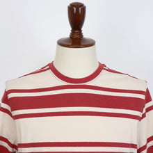 画像をギャラリービューアに読み込む, Barbour(バブアー)ボーダー Tシャツ【オフホワイト×レッド】国内正規品