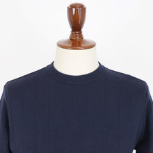 画像をギャラリービューアに読み込む, Vandori(ヴァンドリ)コットンカシミヤ針抜き クルーネックニット【ネイビー】国内正規品