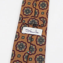 画像をギャラリービューアに読み込む, Stefano Cau(ステファノカウ)小紋柄 ウールタイ【ブラウンベース】国内正規品