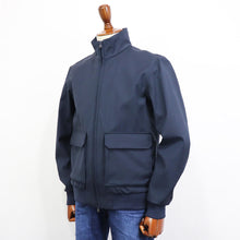 画像をギャラリービューアに読み込む, HERNO(ヘルノ)Loro Piana STORM SYSTEM FABRIC スタンドカラーブルゾン【ネイビー】国内正規品