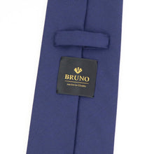 画像をギャラリービューアに読み込む, BRUNO(ブルーノ)スフォデラートトレピエゲ ウールタイ JOHN CAVENDISH ジョンキャベンディッシュ 生地使用 トレピエゲ 三つ折り ウール ネクタイ【ネイビー】正規販売店