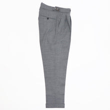 画像をギャラリービューアに読み込む, BERWICH(ベルウィッチ)SCOTCH / スコッチ ツープリーツアジャスター付きパンツ【グレー】国内正規品