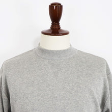 画像をギャラリービューアに読み込む, Vandori(ヴァンドリ)コットン100% ガゼット クルーネックロングスリーブ ニット【グレー】国内正規品