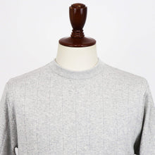 画像をギャラリービューアに読み込む, Vandori(ヴァンドリ)針抜き コットンカシミヤ クルーネック ニット【ライトグレー】国内正規品