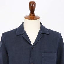 画像をギャラリービューアに読み込む, DEVORE(デヴォレ)セットアップ リネン カバーオールジャケット【ネイビー】国内正規品