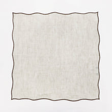 画像をギャラリービューアに読み込む, MUNGAI(ムンガイ)ポケットチーフ リネン100% 【ベージュ×ブラウン】国内正規品