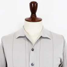 画像をギャラリービューアに読み込む, Blu Bre(ブルブレ)針抜き シャツカーディガンニット【SILVER GREY】国内正規品