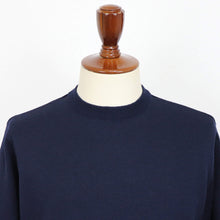 画像をギャラリービューアに読み込む, Blu Bre(ブルブレ)ドライタッチウール リラクシーロングスリーブ【ネイビー】国内正規品