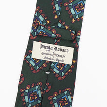 画像をギャラリービューアに読み込む, Spacca Neapolis(スパッカ ネアポリス)トレピエゲ 三つ折り シルク タイ【ダークグリーン】国内正規品