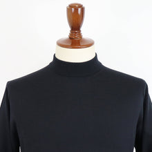 画像をギャラリービューアに読み込む, nomiamo(ノミアモ)定番 モックネック ニット 33ゲージ【ブラック】国内正規品