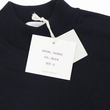 画像をギャラリービューアに読み込む, nomiamo(ノミアモ)定番 モックネック ニット 33ゲージ【ブラック】国内正規品