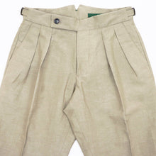 画像をギャラリービューアに読み込む, BERWICH(ベルウィッチ)SCOTCH / スコッチ ツープリーツアジャスター付きパンツ【ベージュ】国内正規品