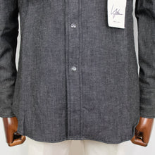 画像をギャラリービューアに読み込む, YCHAI(イカイ)コットンリネン ウエスタンシャツ デニム【ブラックウォッシュ】国内正規品