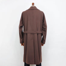 画像をギャラリービューアに読み込む, hevo(イーヴォ)BRINDISI ブリンディジ ダブルブレスト ベルテッド ウール コート【ブラウン】国内正規品
