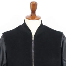 画像をギャラリービューアに読み込む, giabsarchivio(ジャブスアルキヴィオ)BARDI / バルディ MA-1 シンセティックレザー×ボアフリース【ブラック】国内正規品