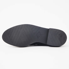 画像をギャラリービューアに読み込む, WH(ダブルエイチ)ヤヌスカーフ スエードタッセルローファー 【ブラック】