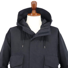画像をギャラリービューアに読み込む, HERNO(ヘルノ)ミリタリーコート モッズコート【ブラック】国内正規品