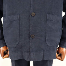 画像をギャラリービューアに読み込む, DEVORE(デヴォレ)セットアップ リネン カバーオールジャケット【ネイビー】国内正規品