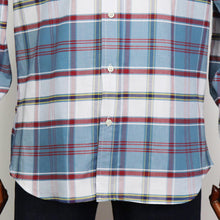 画像をギャラリービューアに読み込む, INDIVIDUALIZED SHIRTS(インディヴィジュアライズド シャツ)ボタンダウンチェックシャツ 【ブルー×ホワイト】国内正規品