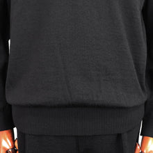 画像をギャラリービューアに読み込む, Blu Bre(ブルブレ)ドライタッチウール ニットポロ【ブラック】国内正規品