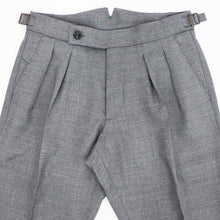画像をギャラリービューアに読み込む, BERWICH(ベルウィッチ)SCOTCH / スコッチ ツープリーツアジャスター付きパンツ【グレー】国内正規品