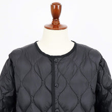 画像をギャラリービューアに読み込む, TAION(タイオン)ミリタリー オーバーサイズクルーネック ダウンジャケット ソフトシェル【ブラック】国内正規品