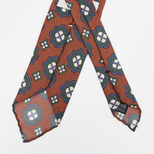 画像をギャラリービューアに読み込む, Spacca Neapolis(スパッカ ネアポリス)トレピエゲ 三つ折り シルク タイ【キャメル】国内正規品