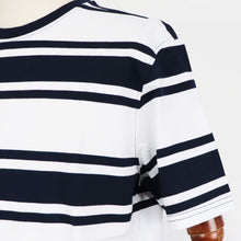 画像をギャラリービューアに読み込む, Barbour(バブアー)ボーダー Tシャツ【ホワイト×ネイビー】国内正規品