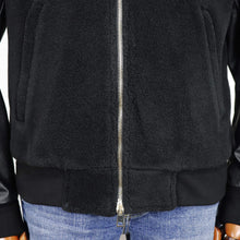 画像をギャラリービューアに読み込む, giabsarchivio(ジャブスアルキヴィオ)BARDI / バルディ MA-1 シンセティックレザー×ボアフリース【ブラック】国内正規品