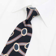 画像をギャラリービューアに読み込む, HOLLIDAY&BROWN(ホリデーアンドブラウン)ハンドメイド シルク タイ【ネイビー】国内正規品