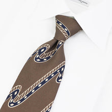 画像をギャラリービューアに読み込む, HOLLIDAY&BROWN(ホリデーアンドブラウン)ハンドメイド シルク タイ【ライトブラウン】国内正規品