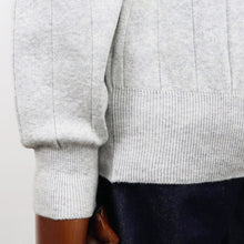 画像をギャラリービューアに読み込む, Vandori(ヴァンドリ)針抜き コットンカシミヤ クルーネック ニット【ライトグレー】国内正規品