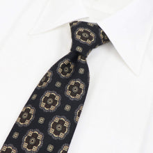 画像をギャラリービューアに読み込む, Stefano Cau(ステファノカウ)小紋柄 ウールタイ【ネイビーベース】国内正規品