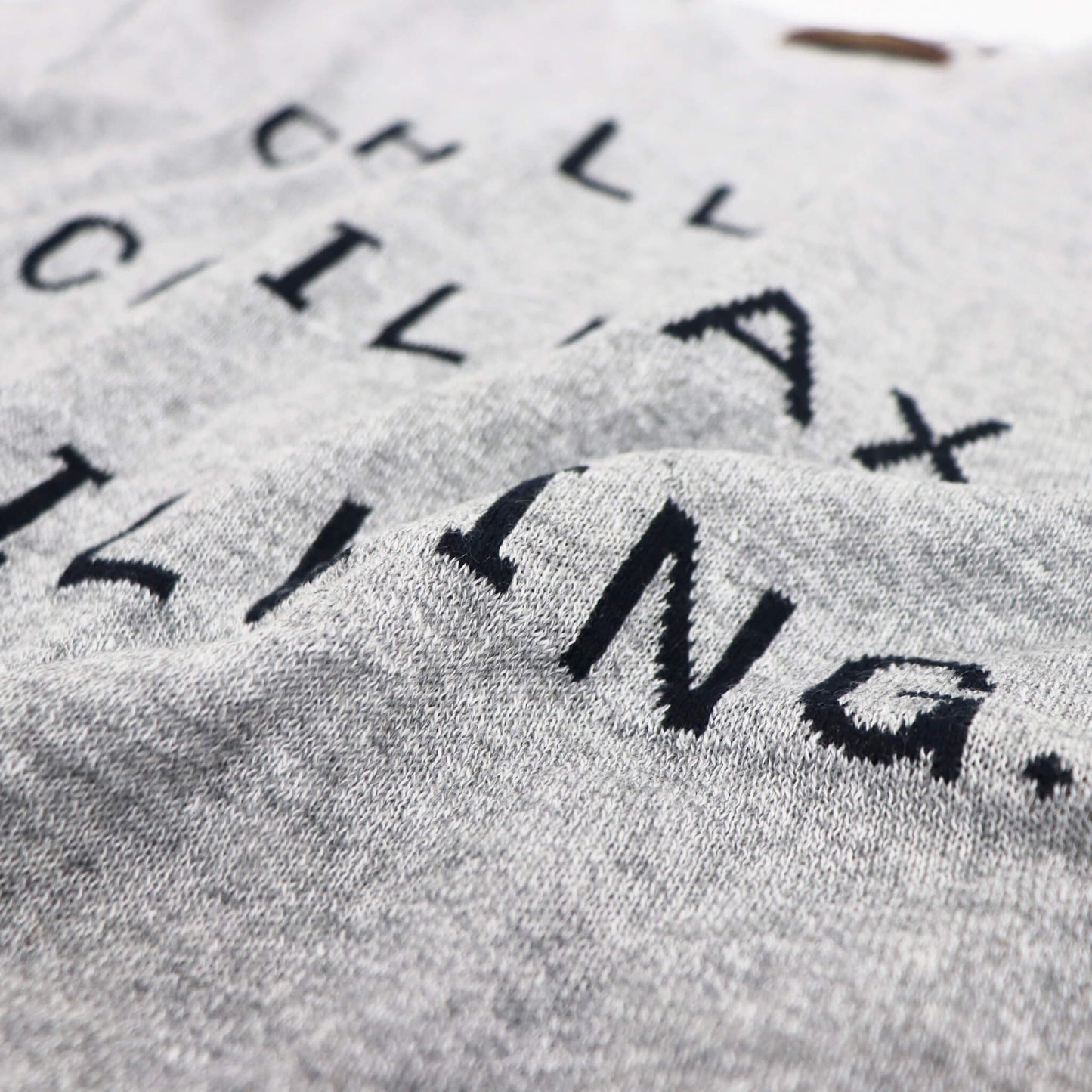 Vandori(ヴァンドリ)リネンコットン CHILL レタードTシャツ【グレー】国内正規品