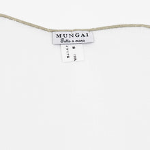 画像をギャラリービューアに読み込む, MUNGAI(ムンガイ)ポケットチーフ リネン100% 【ホワイト×ベージュ】国内正規品