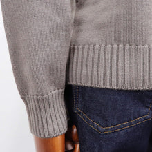 画像をギャラリービューアに読み込む, Drumohr(ドルモア)クルーネックニット 8ゲージ【グレージュ】国内正規品