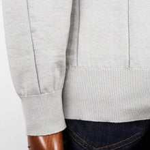 画像をギャラリービューアに読み込む, Blu Bre(ブルブレ)針抜き シャツカーディガンニット【SILVER GREY】国内正規品