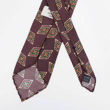 画像をギャラリービューアに読み込む, Spacca Neapolis(スパッカ ネアポリス)トレピエゲ 三つ折り シルク タイ【ブラウン】国内正規品