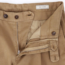 画像をギャラリービューアに読み込む, DEVORE(デヴォレ)後染めコットンストレッチパンツ【キャメル】国内正規品